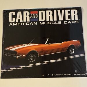 2006 NEW Car & Driver 16 Month Sports Muscle Car Calendar